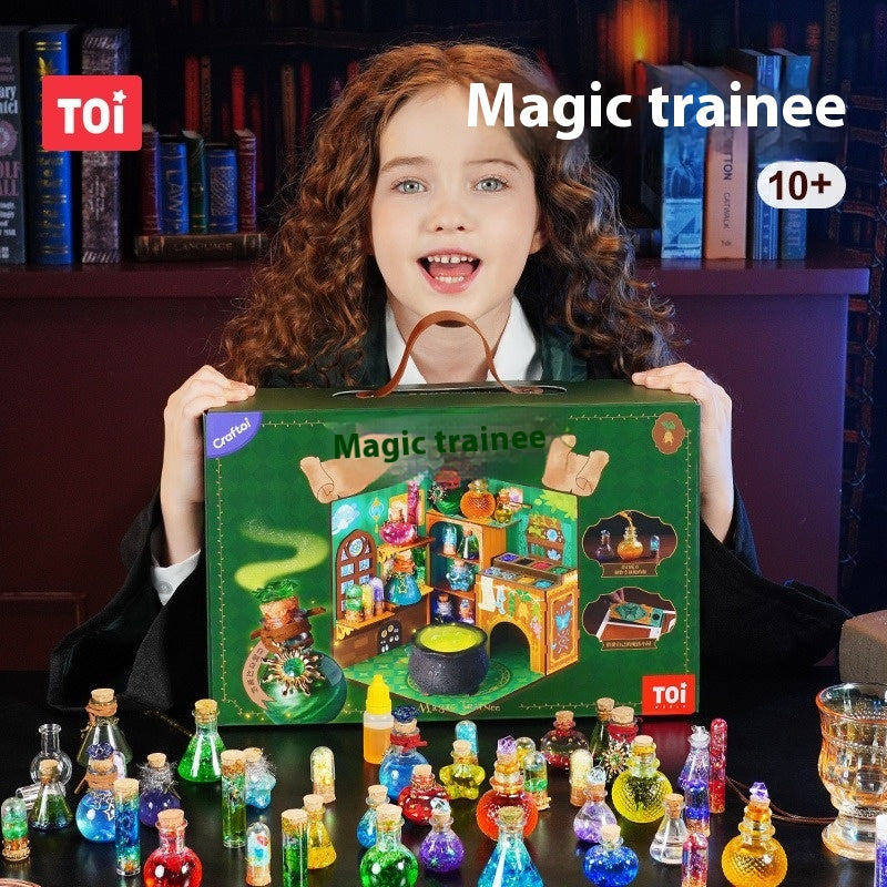 Magic potion bottle children diy potion bottle material kit magic trainee puzzle decompression creative toys puzzle holiday gift