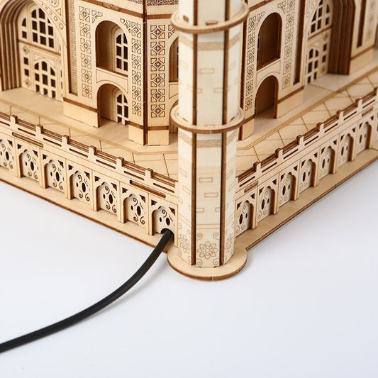 3D three-dimensional puzzle castle simulation three-dimensional model ornaments educational class wooden puzzle children's early childhood toys holiday gift