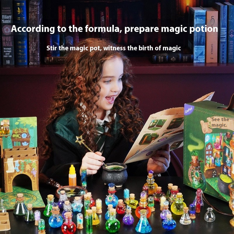 Magic potion bottle children diy potion bottle material kit magic trainee puzzle decompression creative toys puzzle holiday gift