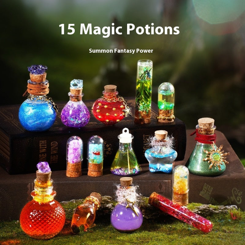 Magic potion bottle children diy potion bottle material kit magic trainee puzzle decompression creative toys puzzle holiday gift