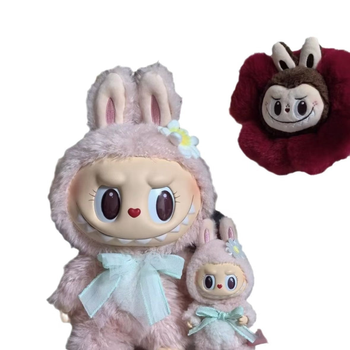 Labubu Sweetheart Mokoko Series I Vinyl & Plush Keychain – Adorable Crafted Details