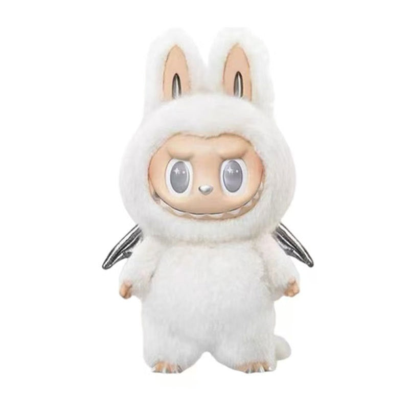 Labubu ZIMOMO Series II White Archangel Vinyl & Plush Collectible Figure