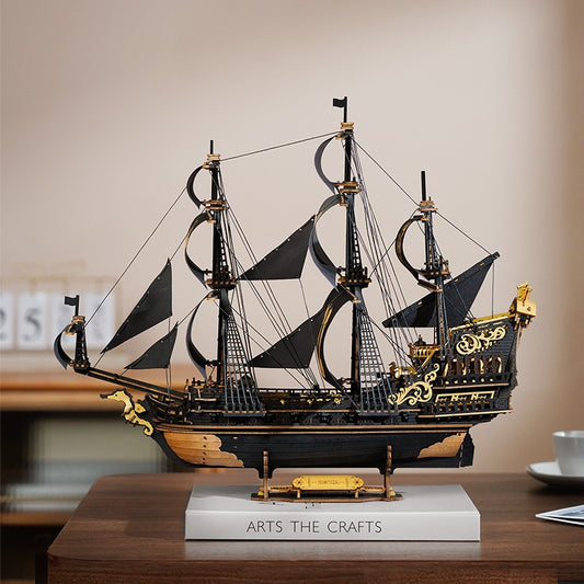 Seahorse sailing ship puzzle wooden puzzle model children's toys three-dimensional puzzle smooth sailing creative ornaments holiday gift