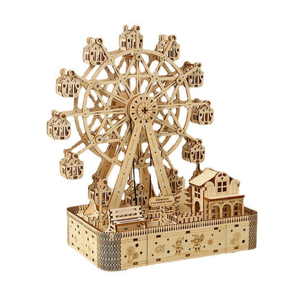 Music Ferris wheel 3D three-dimensional puzzle wooden decompression toys puzzle puzzle toys DIY creative children's toys holiday gift