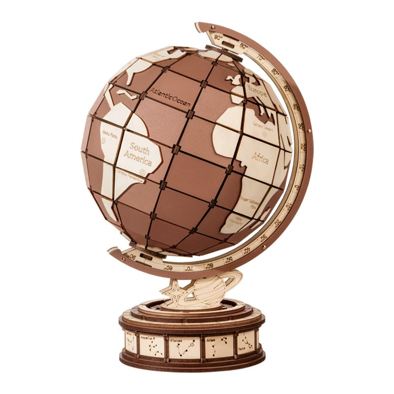 Sphere meter 3d three-dimensional puzzle wooden puzzle model children's building blocks handmade educational toys holiday gift