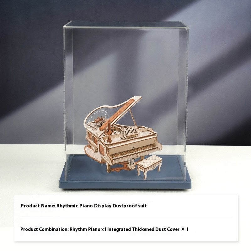 Rhythmic piano music box decompression octave box diy handmade three-dimensional building blocks puzzle 3D children's toys holiday gift