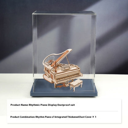 Rhythmic piano music box decompression octave box diy handmade three-dimensional building blocks puzzle 3D children's toys holiday gift