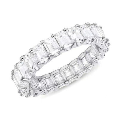 Full Diamond Zirconia Women's Proposal Engagement Ring