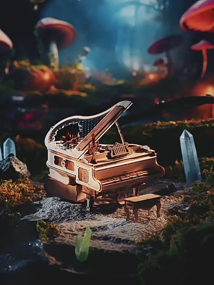 Rhythmic piano music box decompression octave box diy handmade three-dimensional building blocks puzzle 3D children's toys holiday gift